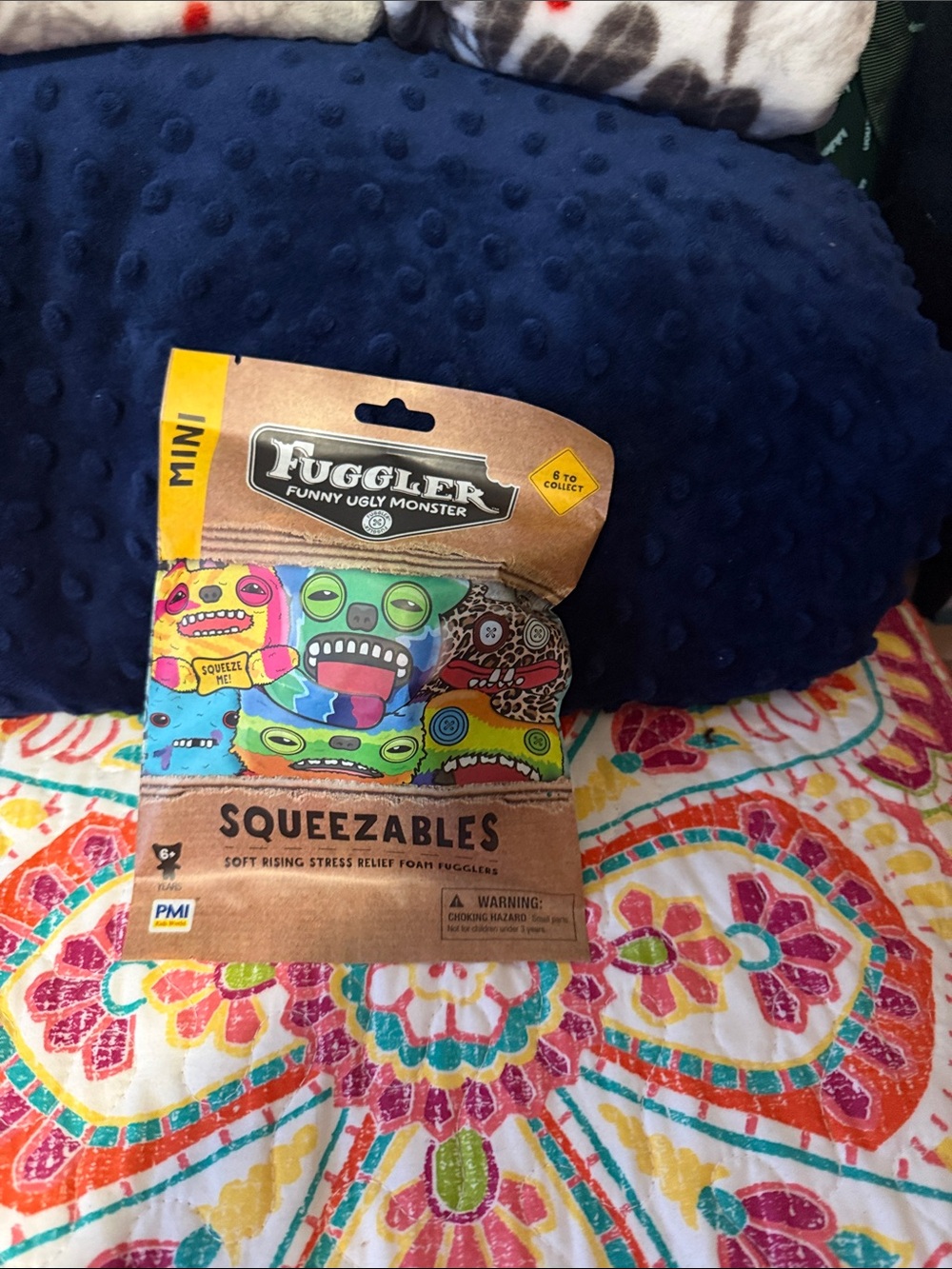 Fuggler Mini Squeezables Funny Ugly Monster Plush - Bright Multi